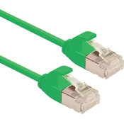 ROLINE Roline 21153336 RJ45 omrežni kabel\, Patch kabel CAT 6a U/FTP 3.00 m zelena 1 kos, (20630866)