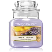 Yankee Candle Lemon Lavender dišeča sveča  104 g Classic majhna