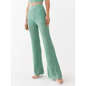 Guess Hlače iz tkanine Yasmina W3GB01 Z2WK0 Zelena Relaxed Fit