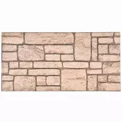 Zidne panele 10 pcs Bež 100 x 50 cm EPS pjena