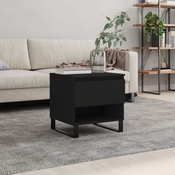 Stolic za kavu crni 50 x 46 x 50 cm od konstruiranog drva