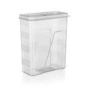 Posoda za hrano v razsutem stanju 2,0 l iz plastike, odpiralni pokrov BELI