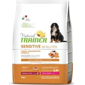 Natural Trainer Sensitive No Gluten Puppy & Junior Medium/Maxi - losos 3 kg