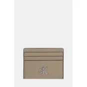 Etui za kartice Calvin Klein Jeans bež barva, K60K612746