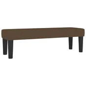 Vidaxl Klop temno rjava 100x30x30 cm blago