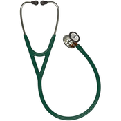 3M Littmann Cardiology IV Stetoskop, Hunter Green, Champagne-Finish, Orange Stem
