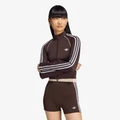 Mikina adidas Essentials 3 Stripes Seamless Tracktop Aurora Coffee S