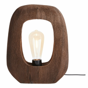 Rjava namizna svetilka (višina 30 cm) Kelafo – Light & Living