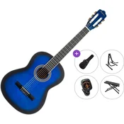 Pasadena PC-10 Premium SET 4/4 Blue Burst Klasicna gitara