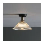 Där Lighting BOY0175 - Stropna svetilka BOYD 1xE27/60W/230V premer 25 cm medenina/prozorno steklo