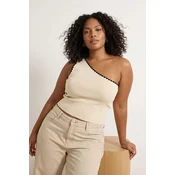 Trendyol Curve Ženska bluza Tbbss25Af00046, Krem