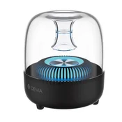DEVIA Bluetooth prijenosni zvucnik v5.0, LED osvjetljenje, CRNA