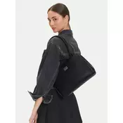 Ročna torba Tommy Jeans Tjw American Cool Med Tote AW0AW17297 Črna