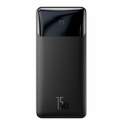 BASEUS powerbank bipow 20000mah, 2xusb, usb-c, 15W (črna)