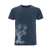 Life-Tree Majica Organic Fairwear Olive Tree modra