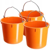 KADAX Gradbeno vedro 12 L, plastično, močno, za malto, 3 kosi