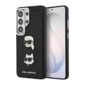 Maska Karl Lagerfeld Saffiano Double Heads Metal za Samsung S26 Ultra/ S948B crna