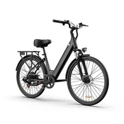 UNBRANDED URLIFE E26 36 V črno mestno električno kolo 26, 250 W, baterija 13 Ah, do 25 km/h in do 80 km dosega