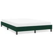 vidaXL vidaXL posteljni okvir brez vzmetnice temno zelena 160x220 cm žamet, (21829673)