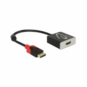 DELOCK Delock adapter DisplayPort-HDMI aktivni 4K 60Hz 20cm 62734, (21028191)