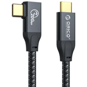 Orico CL32 kabel, 1m, USB-C v USB-C, USB 3.2 Gen2, 20Gbps, 100W PD, 4K 60Hz (CL32-10-BK-BP)