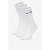 Nogavice G-STAR RAW AS_G_STAR_001W_SS25 (3-PACK) Bela