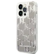Karl Lagerfeld Karl Lagerfeld KLHCP14LLMNMS trdi ovitek za iPhone 14 Pro 6.1 srebrn/srebrn tekoči bleščeči monogram