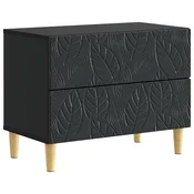 Nocni ormaric Crna 62 x 34,5 x 48 cm Konstruirano drvo