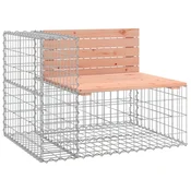 Vidaxl Vrtna gabionska klop 92x71x65,5 cm trden les douglas