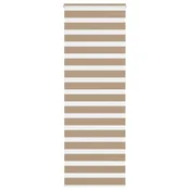 Zebra zavjesa Pješcano smeda 85x230 cm Širina tkanine 80,9 cm Poliester