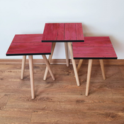 HANAH HOME Set 3 stocica 3Shp128 Red