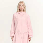 Cropp - Lahka jakna s kapuco - pastelno roza