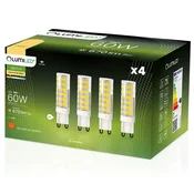 LUMILED 4x G9 LED kapsulna žarnica 7W = 60W 670lm 3000K topla 360°