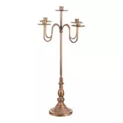 Autronic Svečnik Metal candlestick - 5 arms, for conical candles, gold (FUP558)