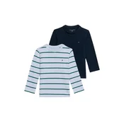TOMMY HILFIGER Majica mornarska/svetlo modra/temno zelena