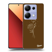ULTIMATE CASE za Xiaomi Redmi Note 13 Pro 4G - Brown flowers