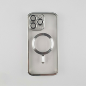 Silikonska futrola Magsafe Iphone 13 pro silver