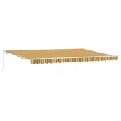 Vidaxl Vlečna tenda večbarvno 500 x 300 x 165 cm Poliester in aluminij