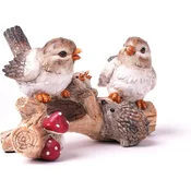 Dekorativna kiparska figura ptic Moderna polyresin 29 cm x 13 cm x 13 cm, družina ptakov, umetniška okrasna skulptura za dom, pisarno, dnevno sobo