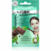 Eveline Cosmetics Look Delicious Mint & Chocolate hidratantna maska za zagladivanje s cokoladom 10 ml