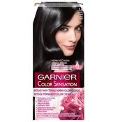 Garnier Color Sensation barvna krema 1.0 Oniks črna - Temno oniks črna 1 pakiranje