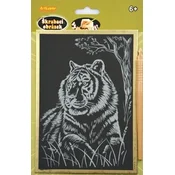 Artlover Zlata praskalna slika - Tiger v travi