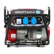 Kraft&Dele Enofazni agregat 1500W 12/230V 2 vtičnice – 3 HP bencinski