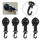 INF Paket 4 kavljev za kampiranje s priseski Black, (21247244)