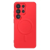 AVIZAR Ovitek za Galaxy S26 Ultra, združljiv s polnjenjem Qi2/MagSafe/PixelSnap, Rdeča, (5000274245)