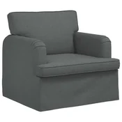 Vidaxl Kavč Temno siva 84 x 80 x 85 cm blago