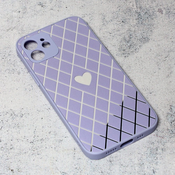 Ovitek Diamond Heart za Apple iPhone 12, Teracell, vijolična