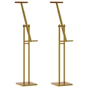 Stalci za sajmove 2 pcs Zlatno 26,5 x 26,5 x 150 cm Čelik
