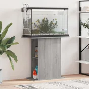 shumee Stojalo za akvarij siva sonoma 36x75x72,5 cm inženirski les
