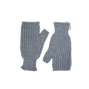 GOBI Cashmere Rokavice s kratkimi prsti Rib-Knit Cashmere Gloves siva
